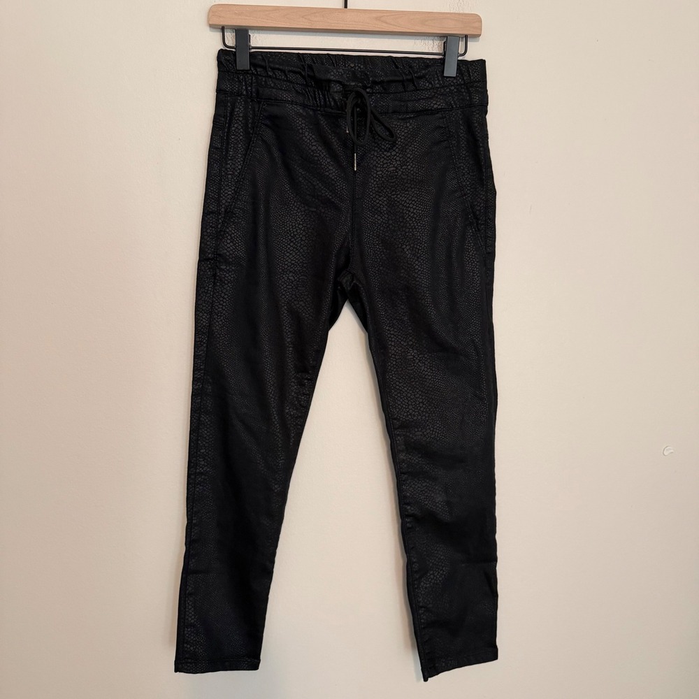 Bevy Flog Ash Python Shely pants 24 black snake print textures classic boho